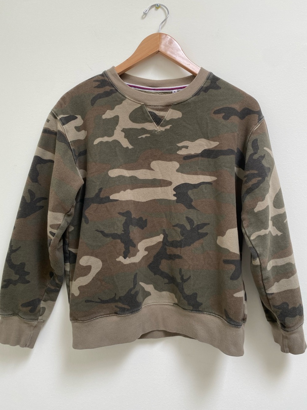 TNA Camo Crewneck Sweatshirt - Green & Brown